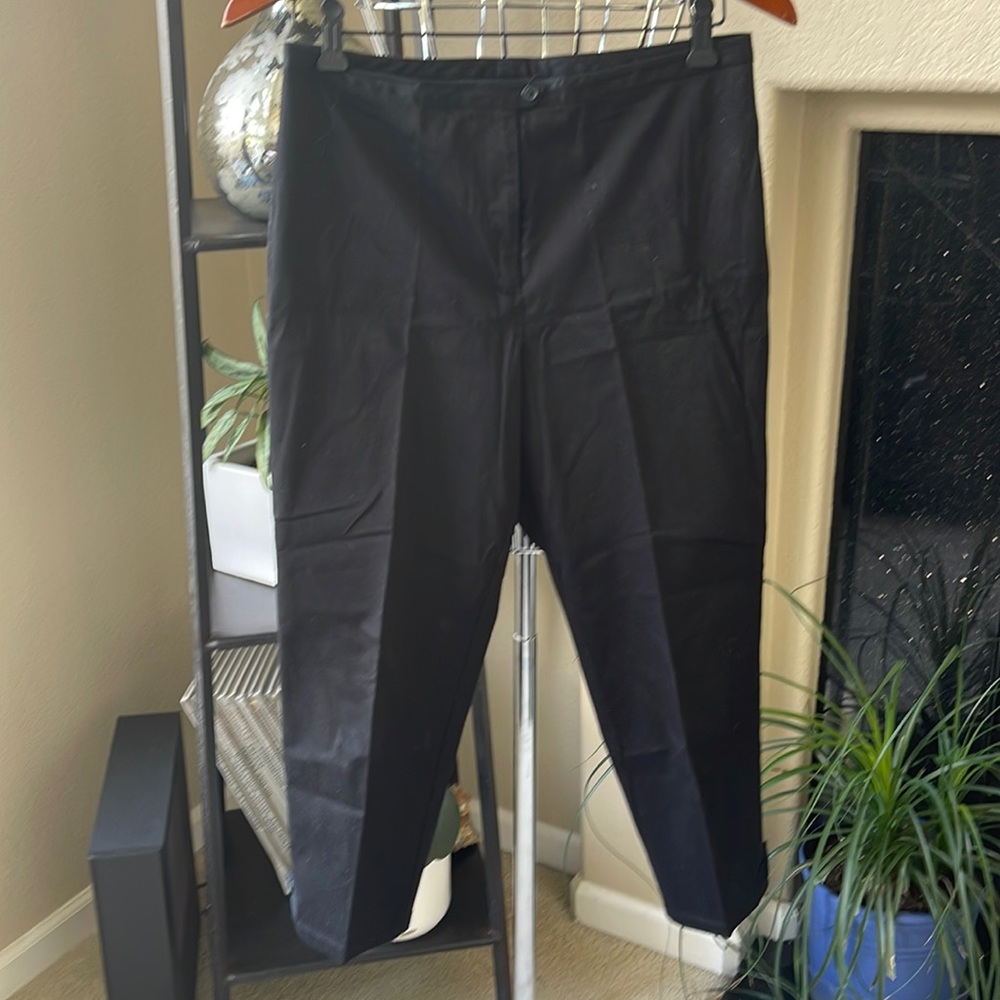 Ann Taylor black cropped pant. EUC